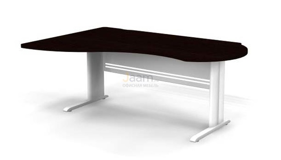 Мебель для персонала Стол асимметричный левый на L-образном каркасе B111/1