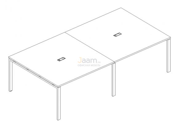 Стол Стол для переговоров на металлокаркасе UNO Б1 134-2 БП