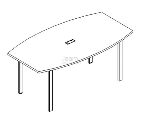 Стол Стол для переговоров фигурный на металлокаркасе UNO Б1 113 БП