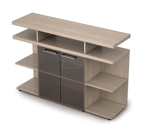 Кабинет руководителя Офисный шкаф низкий со стеклом 4ШН.012.1