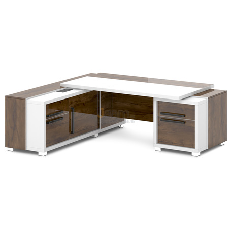 Кабинет руководителя Стол с тумбой и греденцией L-18пр/л
