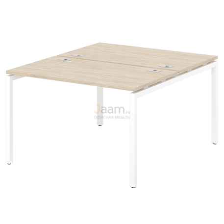 Мебель для персонала Стол-тандем на металлокаркасе S-47