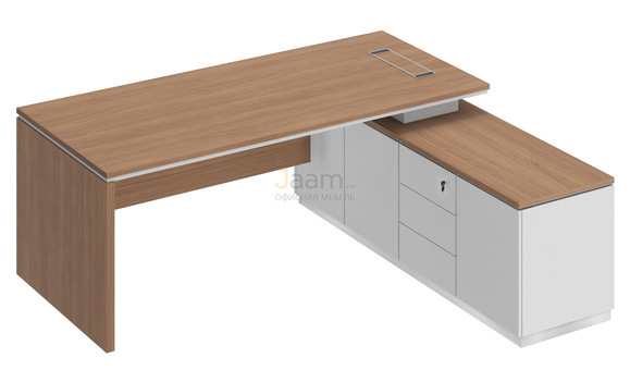 Кабинет руководителя Стол на опорной тумбе правый СИ 108пр