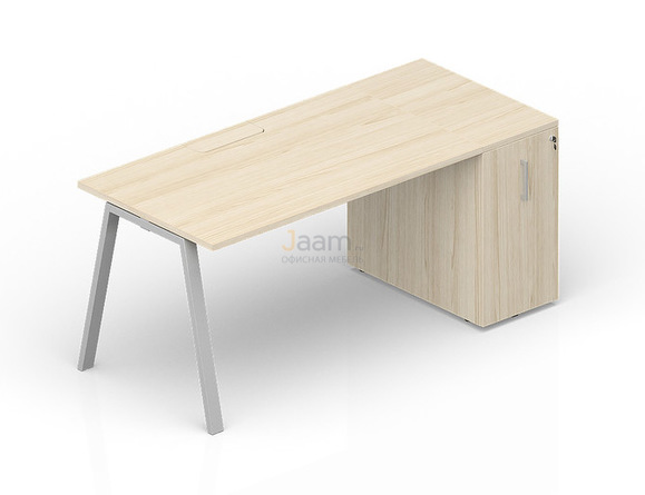 Мебель для персонала Стол с приставным шкафом Tower (меламиновый аутлет) ARTPM168T072