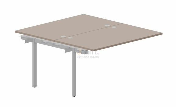 Мебель для персонала Составной стол на 2 рабочих места PEN2TPG148 - (4 громмета) приставной элемент