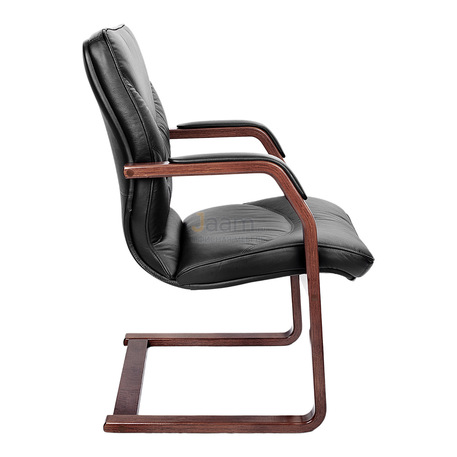 Кресло LEEDS WOOD C кожа+кож.зам.