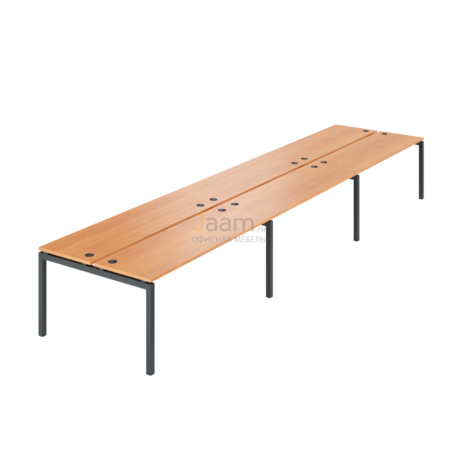Мебель для персонала Бенч двойной на 6 рабочих мест АМБ-005.60-6