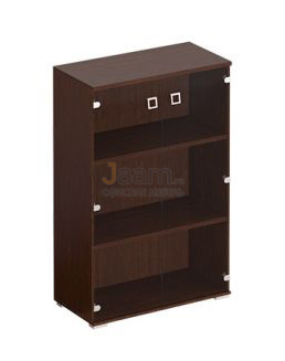 Кабинет руководителя Офисный шкаф для документов средний со стекл. прозр. дверьми ККС 302