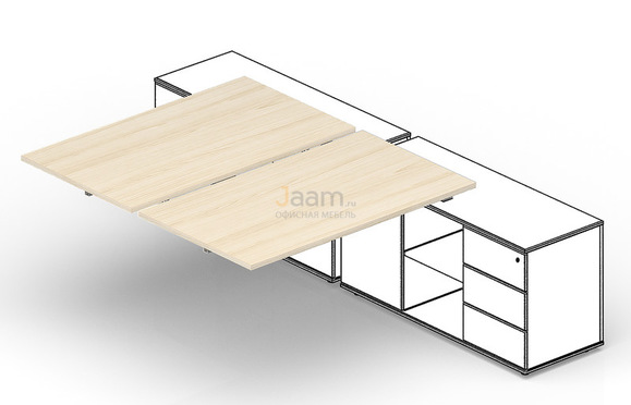 Мебель для персонала Приставной элемент ST2TPS148FU
