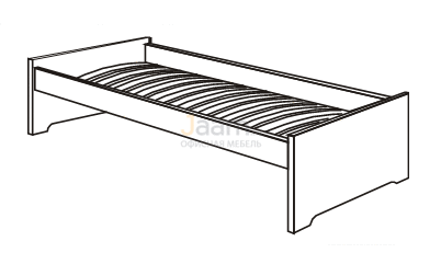 Мебель для гостиниц Кровать на металлическом основании R5527
