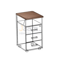 Мебель для персонала Крышка к тумбе ТП50 КТП40-50