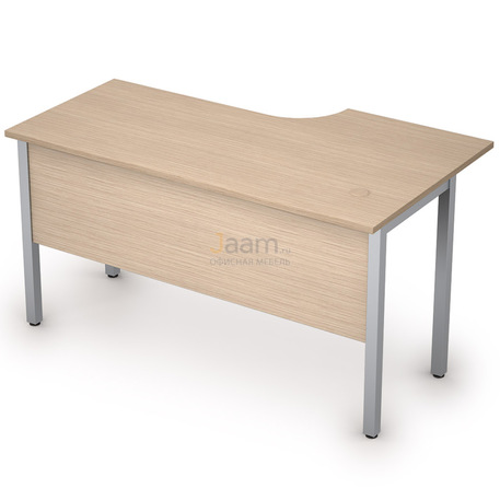 Мебель для персонала Стол криволинейный на металлических опорах левый 2МД.142