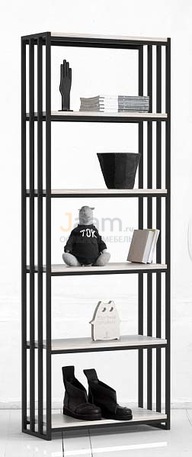 Мебель для персонала Стеллаж средний с верт.орг. METALFRAME 3