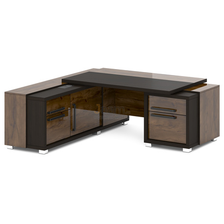 Кабинет руководителя Стол с тумбой и греденцией L-13пр/л