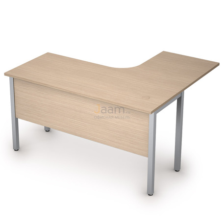 Мебель для персонала Стол криволинейный на металлических опорах левый 2МД.130