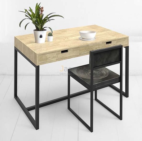 Мебель для персонала Стол рабочий METALFRAME с ящиком OAK