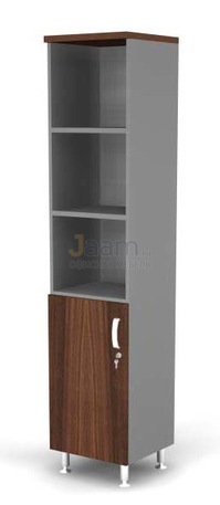 Мебель для персонала Стеллаж полуоткрытый 5-ур., глухая L-дверь BR81.0504