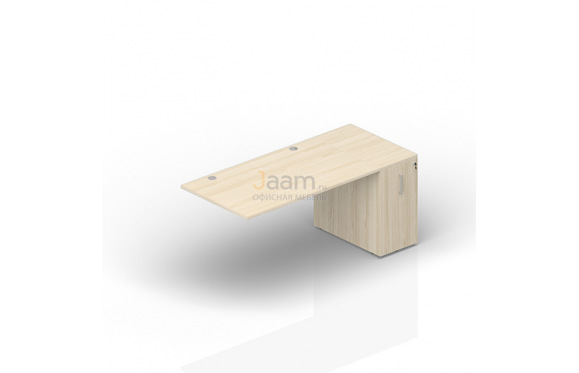 Мебель для персонала Стол с приставным шкафом Tower (2 громмета) ETPG168T072