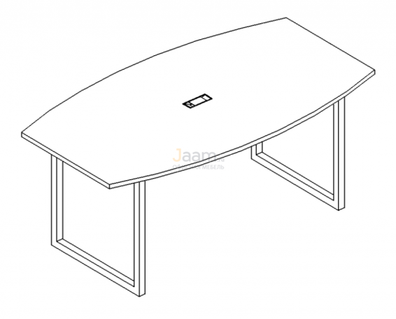Стол Стол для переговоров на металлокаркасе QUATTRO Б4 112 БП