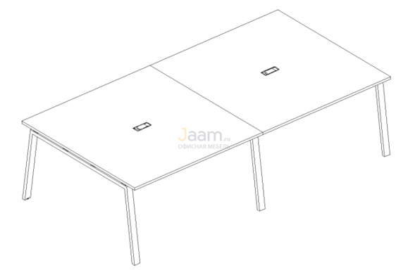 Стол Стол для переговоров на металлокаркасе TRE Б3 136-2 БП