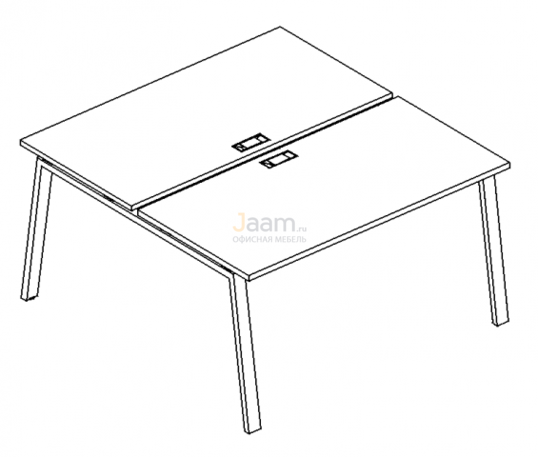 Мебель для персонала Рабочая станция на металлокаркасе TRE Б3 176 БП