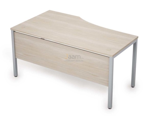 Мебель для персонала Стол криволинейный с экраном из ДСП правый 6МД.021