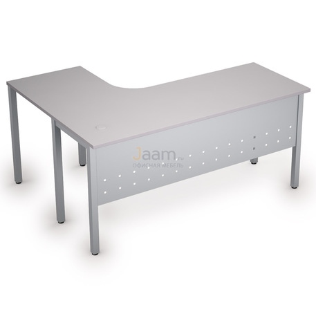 Мебель для персонала Стол криволинейный на металлических опорах правый 2МК.133