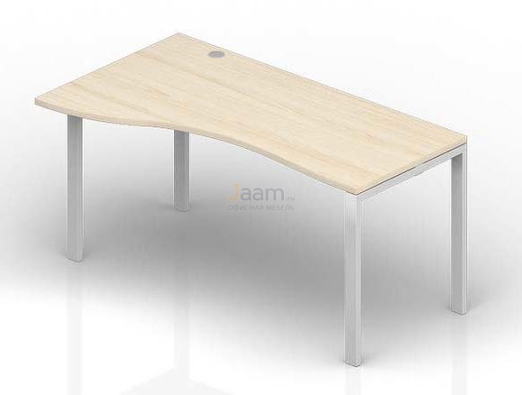 Мебель для персонала Стол "Волна" левый(1 громмет) STG149GV