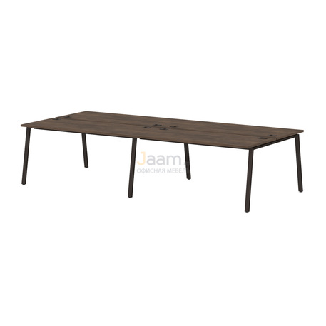 Мебель для персонала Бенч-система на 4 рабочих места на металлокаркасе Т-156