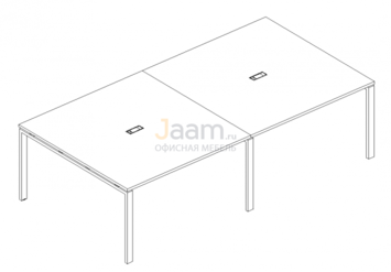 Стол для переговоров Стол для переговоров на металлокаркасе UNO Б1 132-2 БП