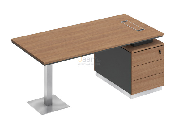 Кабинет руководителя Стол на опорной тумбе правый СИ 103пр