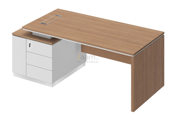 Кабинет руководителя Стол на опорной тумбе левый СИ 111л