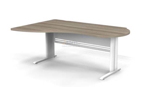 Мебель для персонала Стол асимметричный левый на L-образном каркасе B111/1