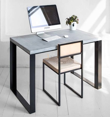 Мебель для персонала Стол рабочий METALSTRIPE МИКРОЦЕМЕНТ