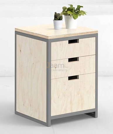 Мебель для персонала Офисная тумба METALLFRAME E OAK