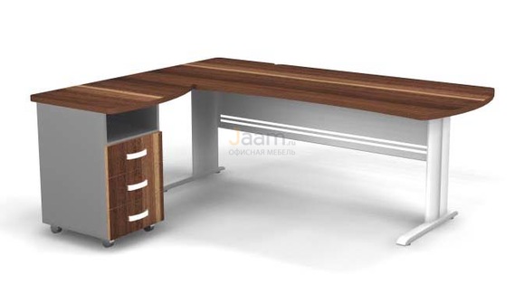 Мебель для персонала Угловое рабочее место на L-обр. каркасе левое B187/1