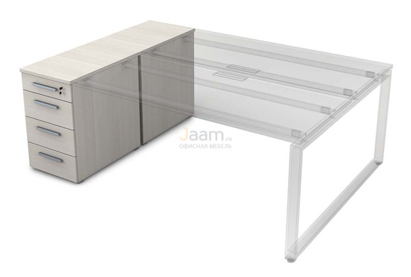 Мебель для персонала Офисная тумба приставная с ящиками 9ТП.012.1