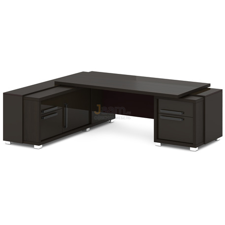 Кабинет руководителя Стол руководителя с греденцией и тумбой L-120пр/л