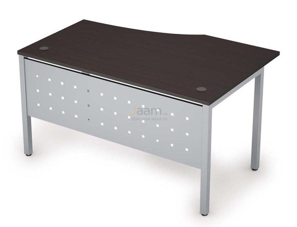 Мебель для персонала Стол криволинейный с экраном из металла левый 6МК.022