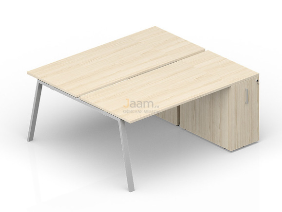 Мебель для персонала Составной стол с приставными шкафами Tower AR2TPS128T072