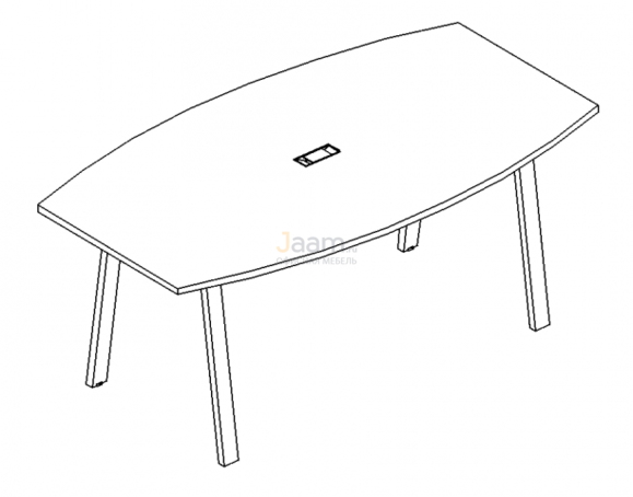 Стол Стол для переговоров на металлокаркасе TRE Б3 112 БП