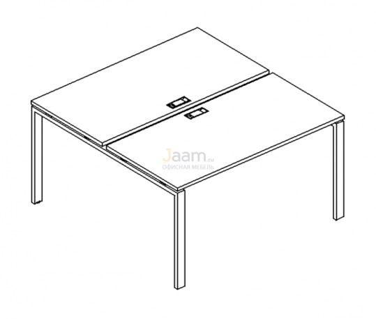 Мебель для персонала Рабочая станция на металлокаркасе UNO Б1 176 БП