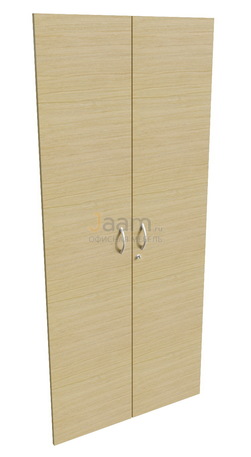 Стол Двери деревянные высокие с замком, ручка скоба 11552