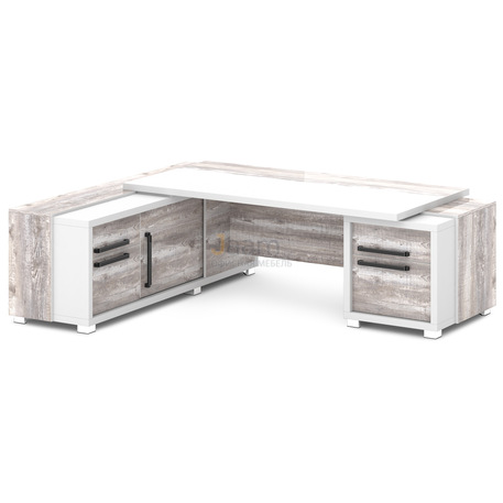 Кабинет руководителя Стол руководителя с греденцией и тумбой L-120пр/л