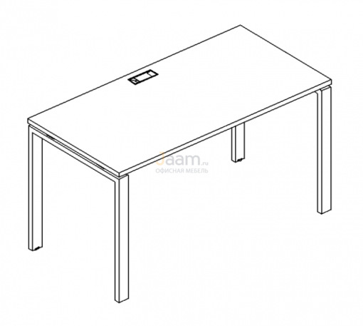 Мебель для персонала Стол письменный на металлокаркасе UNO Б1 003 БП