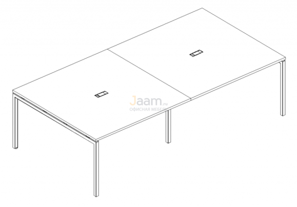 Стол Стол для переговоров на металлокаркасе DUE Б2 134-2 БП