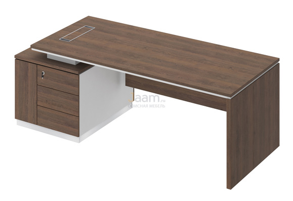 Кабинет руководителя Стол на опорной тумбе левый СИ 112л
