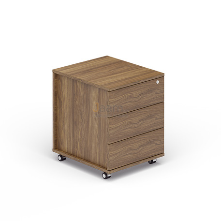 Мебель для персонала Офисная тумба мобильная 3 ящика (без ручек) UMP3S