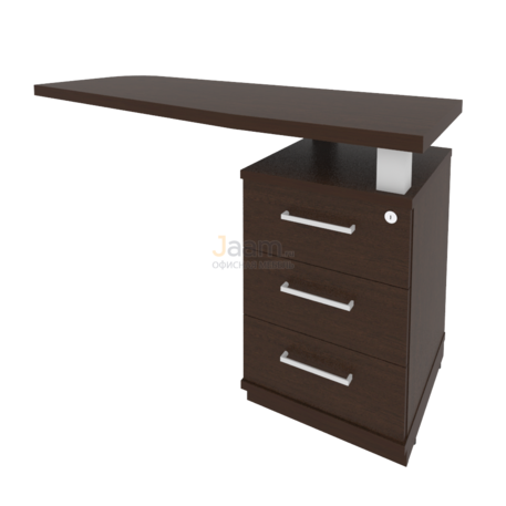 Кабинет руководителя Офисная тумба приставная с топом правая KTP-2 Пр