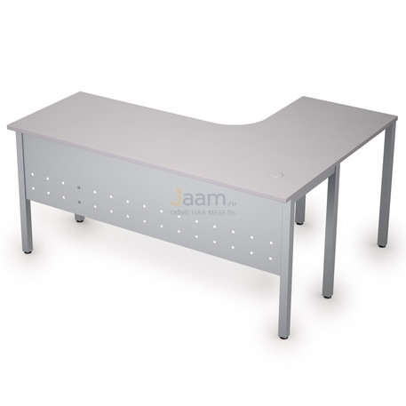 Мебель для персонала Стол криволинейный на металлических опорах левый 2МК.132